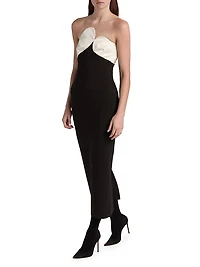 Court Strapless Midi-Dress