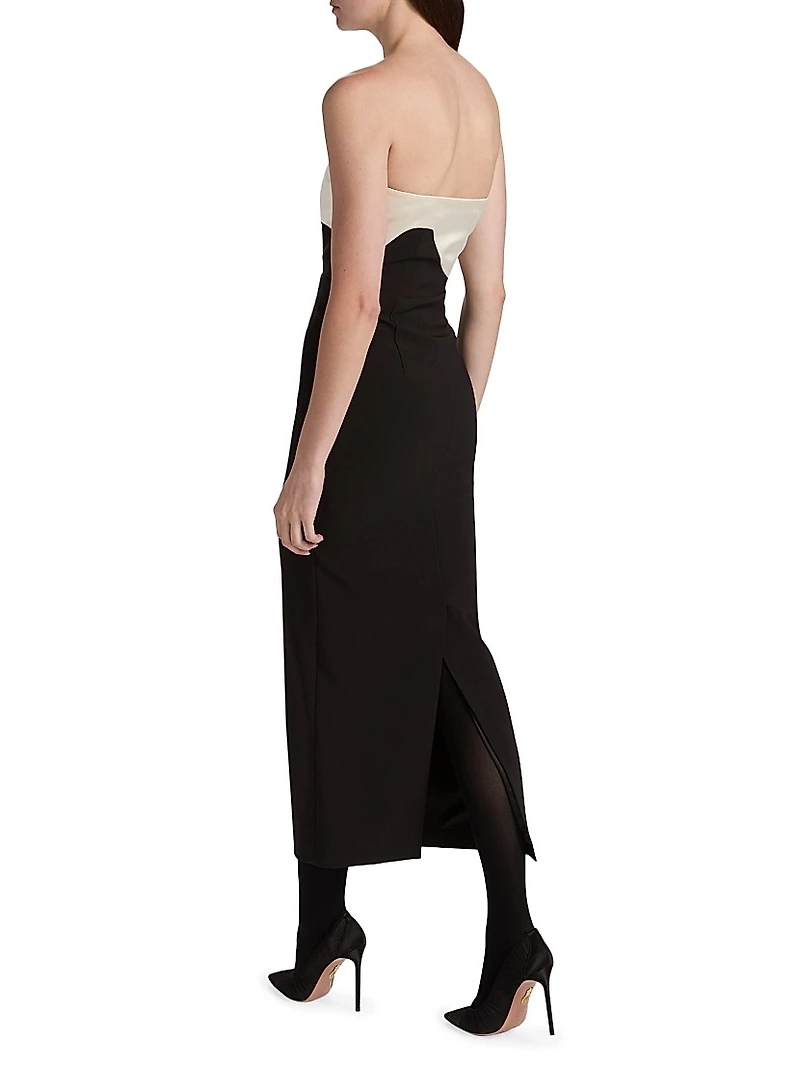 Court Strapless Midi-Dress