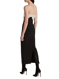 Court Strapless Midi-Dress