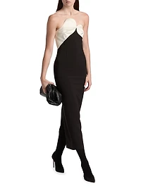 Court Strapless Midi-Dress
