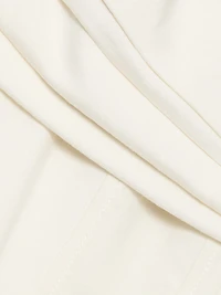 Ariana Linen-Blend Twist-Front Midi-Dress