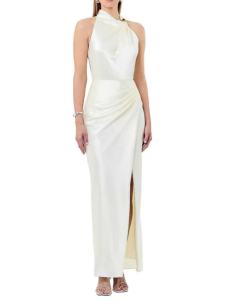 Galilea Satin Maxi Dress