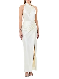 Galilea Satin Maxi Dress