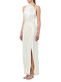 Galilea Satin Maxi Dress