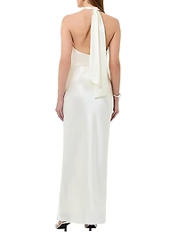 Galilea Satin Maxi Dress
