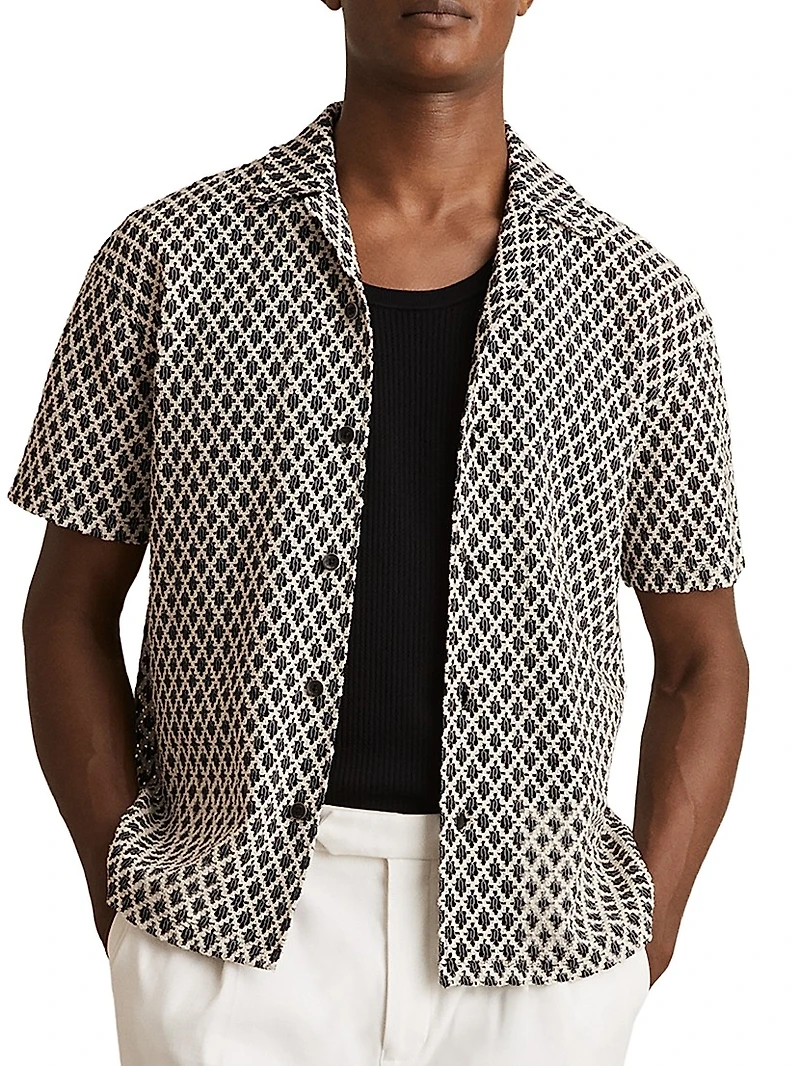 Sterling Geometric Camp Shirt