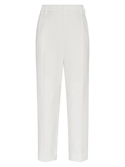Stretch Cotton Cover Slouchy Trousers