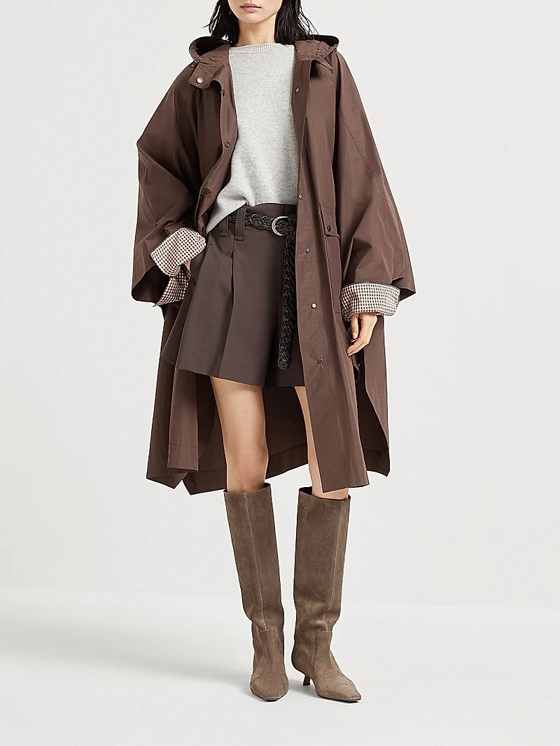 Cashmere Sweater with Shiny Shirt Details