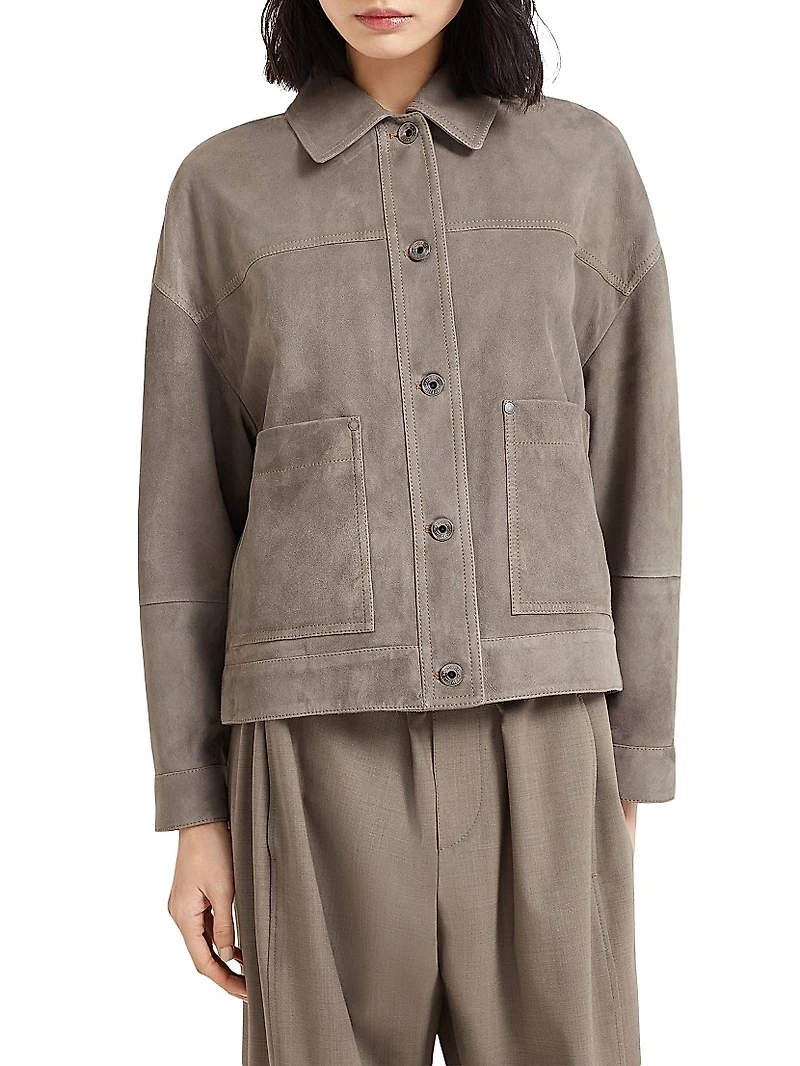 Couture Suede Outerwear Jacket