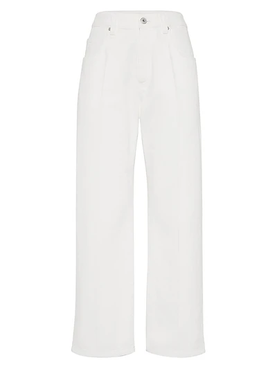 Dyed Denim Contemporary Square Trousers