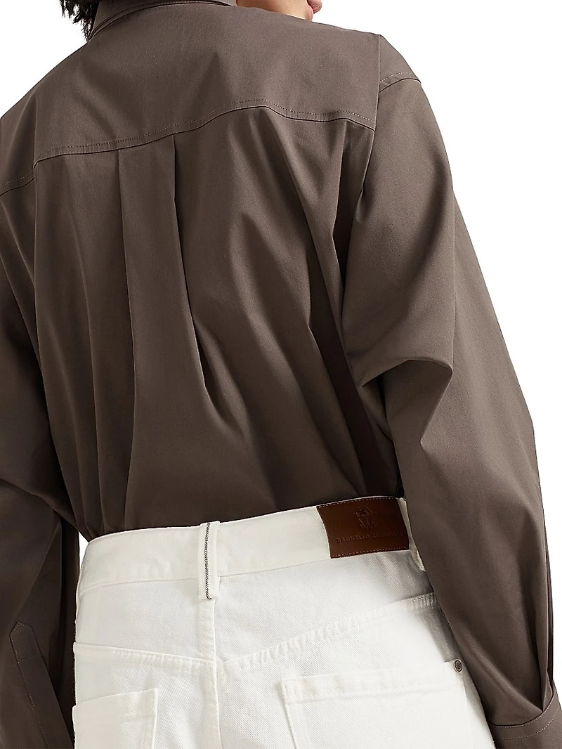 Dyed Denim Contemporary Square Trousers
