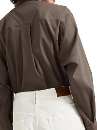Dyed Denim Contemporary Square Trousers