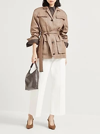 Dyed Denim Contemporary Square Trousers