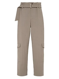 Tropical Luxury Wool Utility Trousers