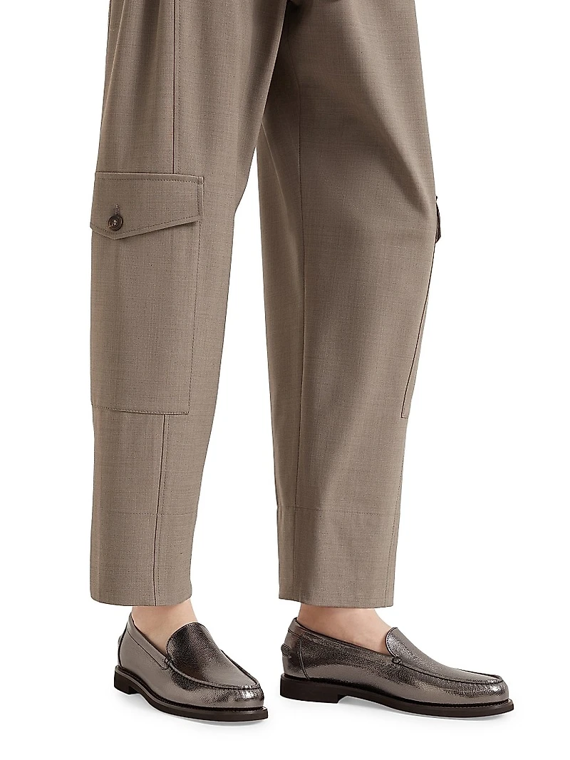 Tropical Luxury Wool Utility Trousers