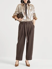 Lame Nappa Leather Shirt