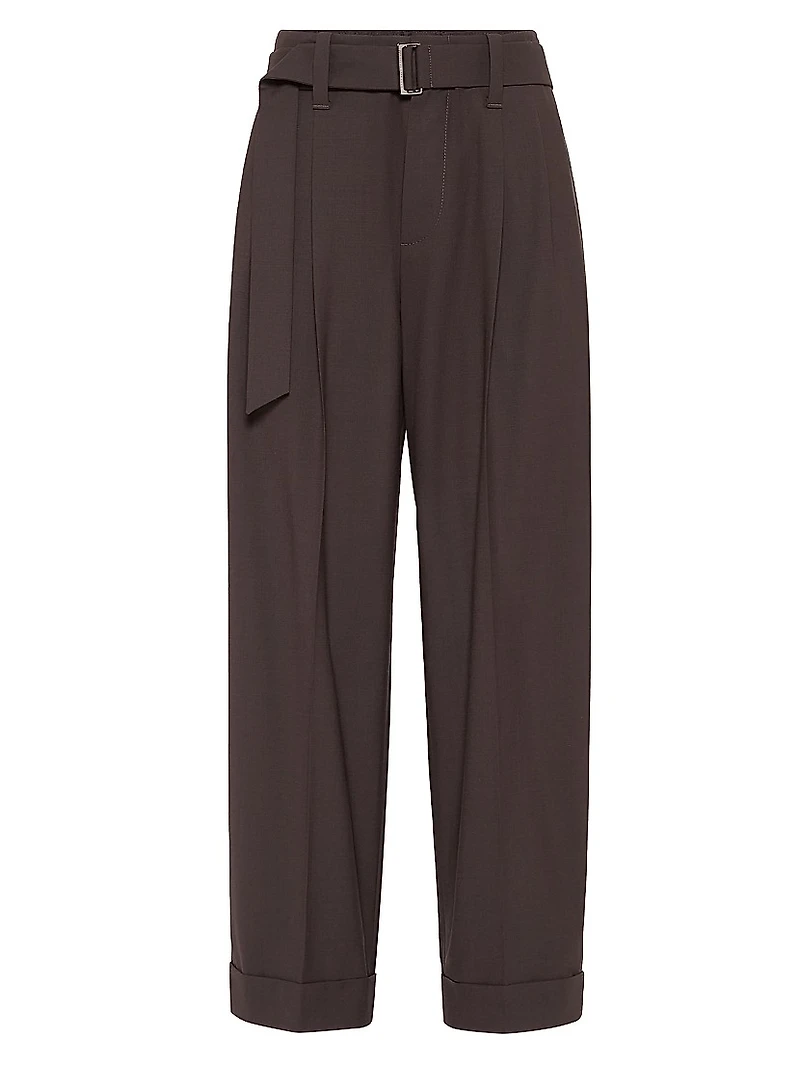 Tropical Luxury Wool Baggy Sartorial Trousers