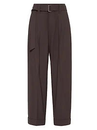 Tropical Luxury Wool Baggy Sartorial Trousers