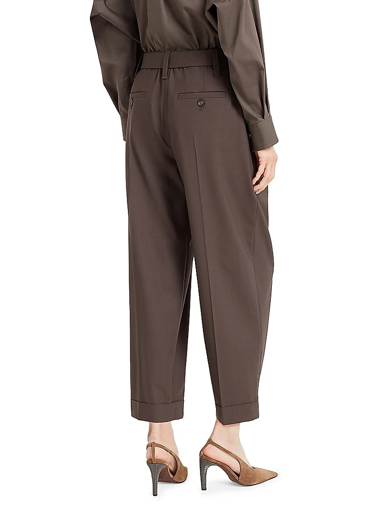 Tropical Luxury Wool Baggy Sartorial Trousers