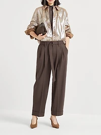 Tropical Luxury Wool Baggy Sartorial Trousers