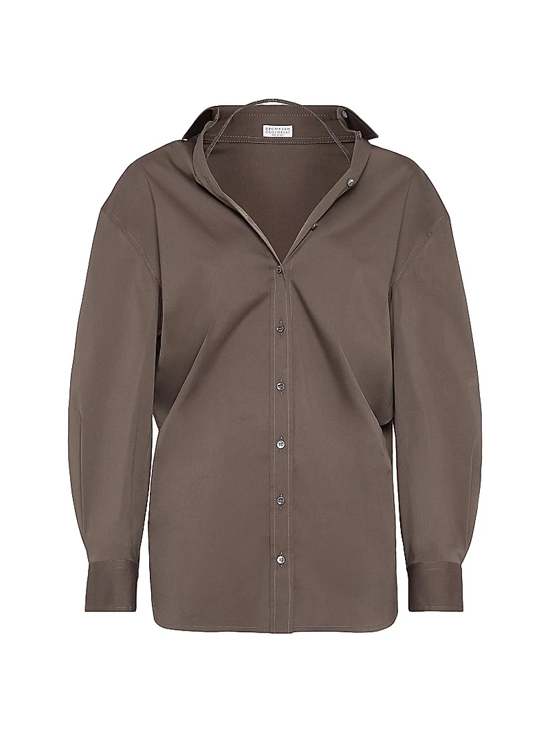 Stretch Cotton Poplin Shirt