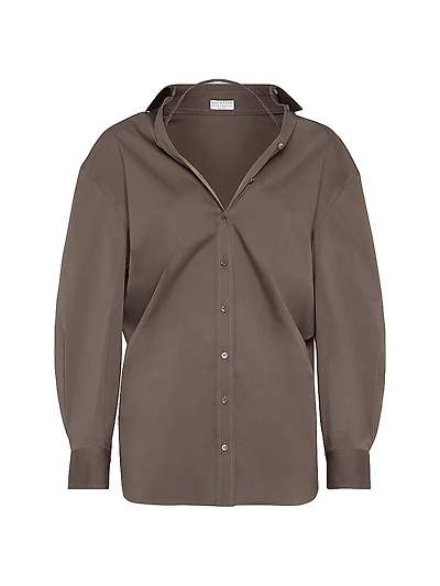 Stretch Cotton Poplin Shirt