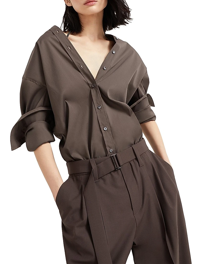 Stretch Cotton Poplin Shirt