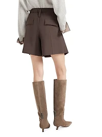 Tropical Luxury Wool Formal Shorts