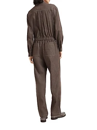 Lightweight No Fade Denim Jumpsuit
