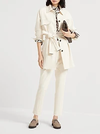 Silk Floral Print Pongee Shirt