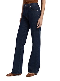 The Arrow Straight Mid-Rise Jeans