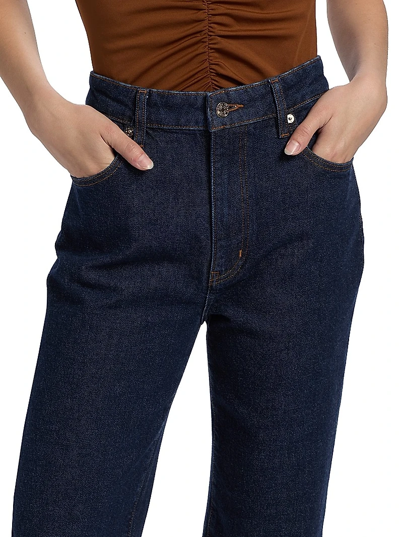 The Arrow Straight Mid-Rise Jeans