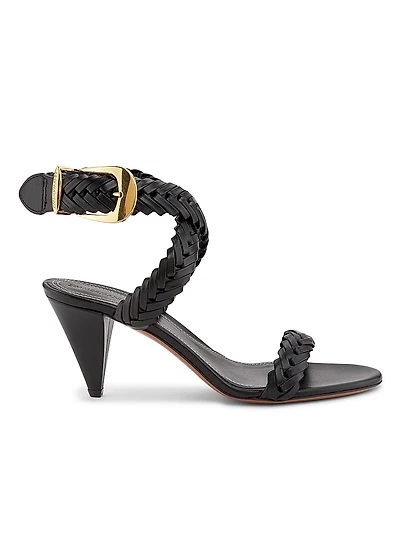 Helix Woven Leather Sandals