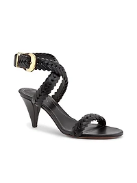 Helix Woven Leather Sandals