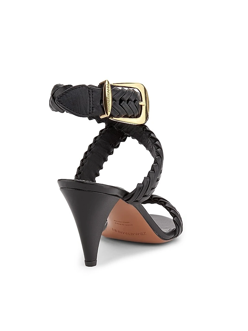 Helix Woven Leather Sandals