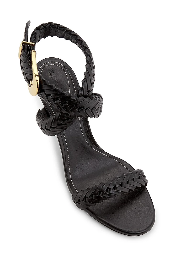 Helix Woven Leather Sandals