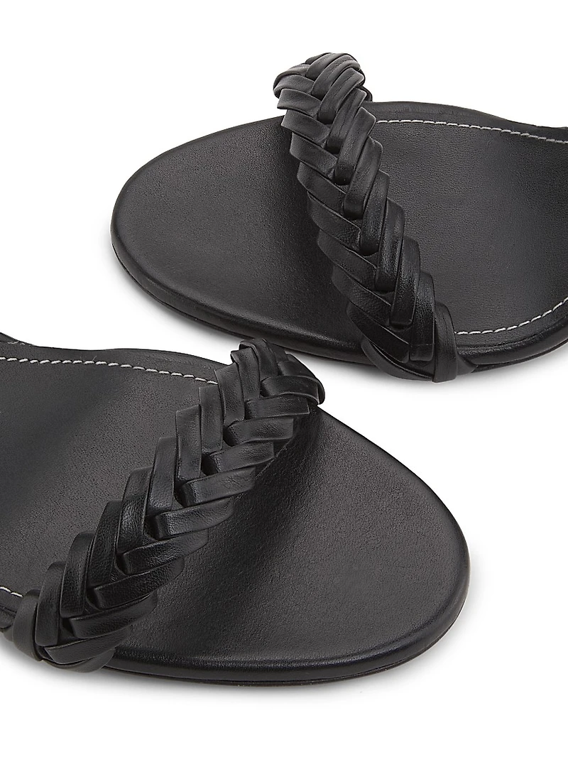 Helix Woven Leather Sandals