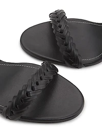 Helix Woven Leather Sandals