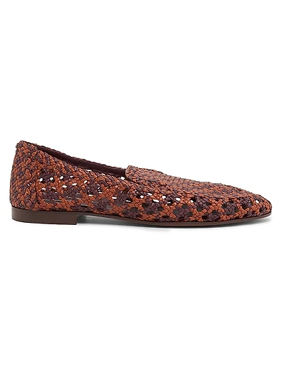 Helix Woven Leather Loafers