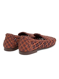 Helix Woven Leather Loafers