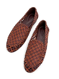 Helix Woven Leather Loafers