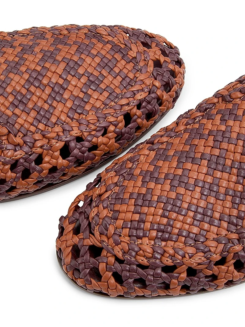 Helix Woven Leather Loafers