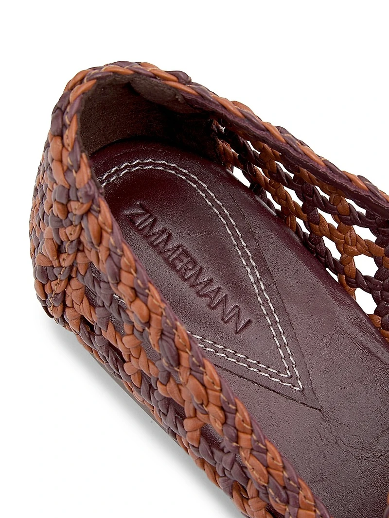 Helix Woven Leather Loafers