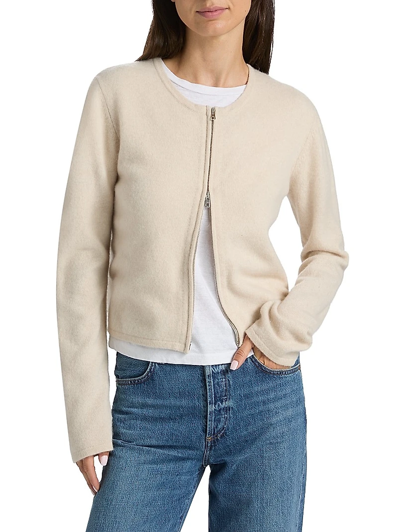 Jesse Wool Two-Way Zip Cardigan