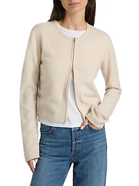 Jesse Wool Two-Way Zip Cardigan