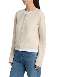 Jesse Wool Two-Way Zip Cardigan