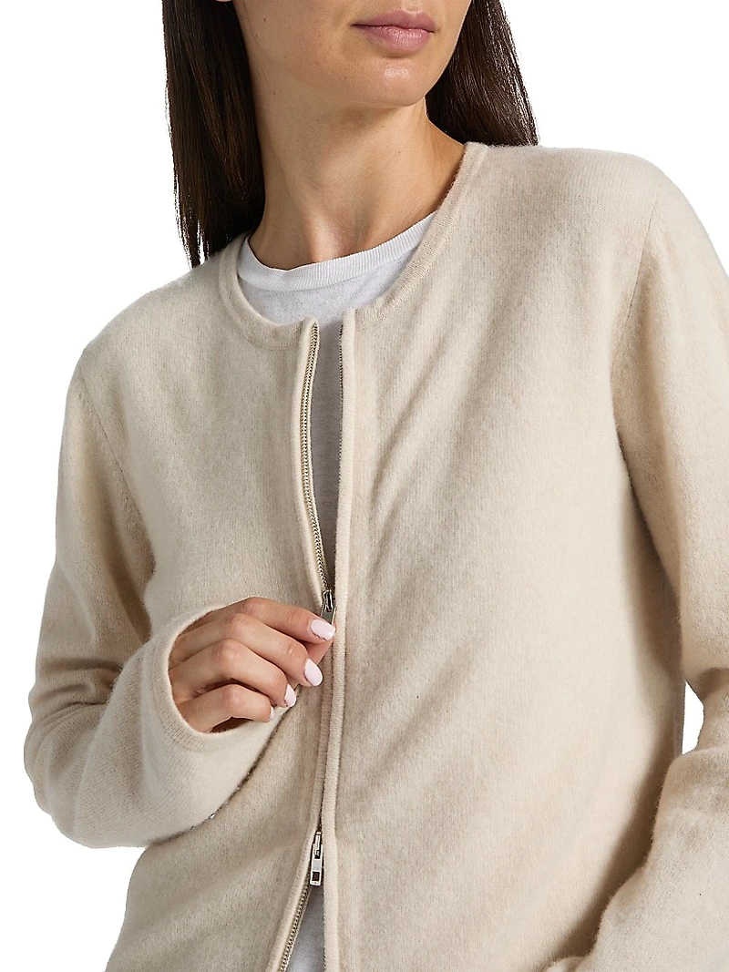 Jesse Wool Two-Way Zip Cardigan