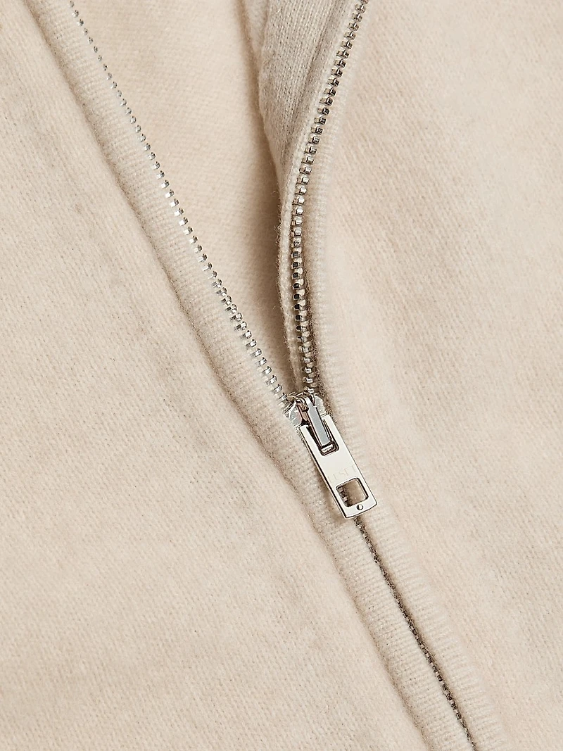 Jesse Wool Two-Way Zip Cardigan