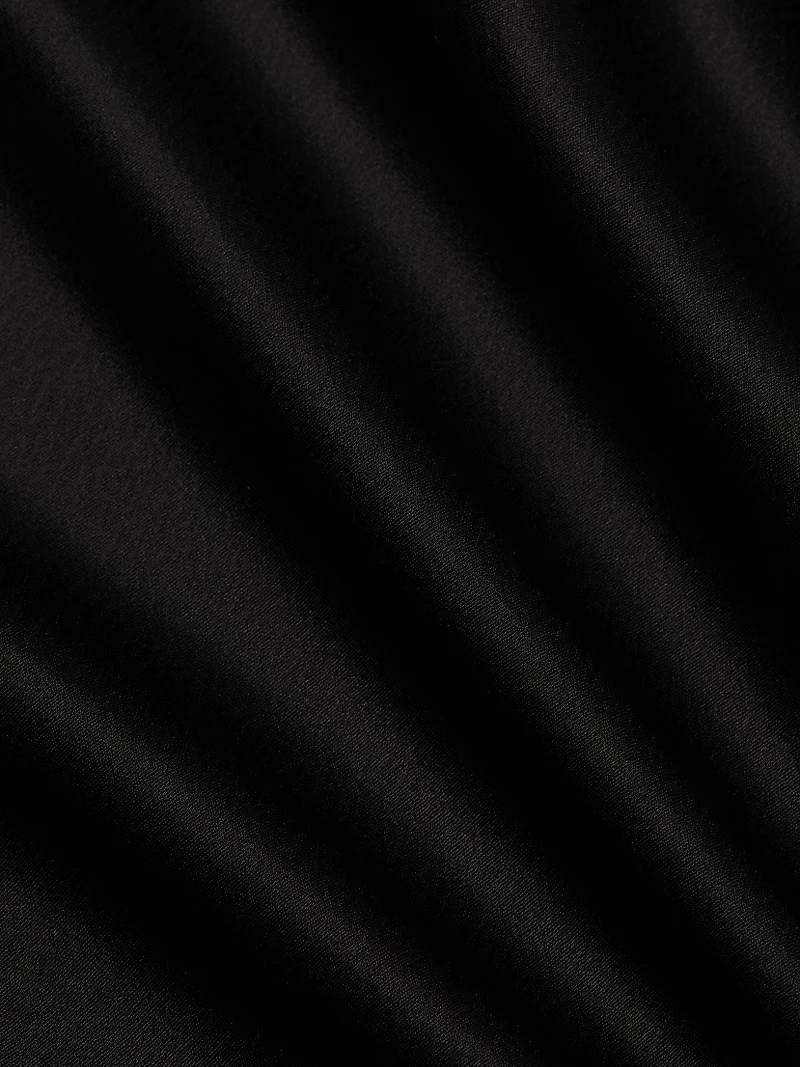 Barb Satin Cowlneck Top