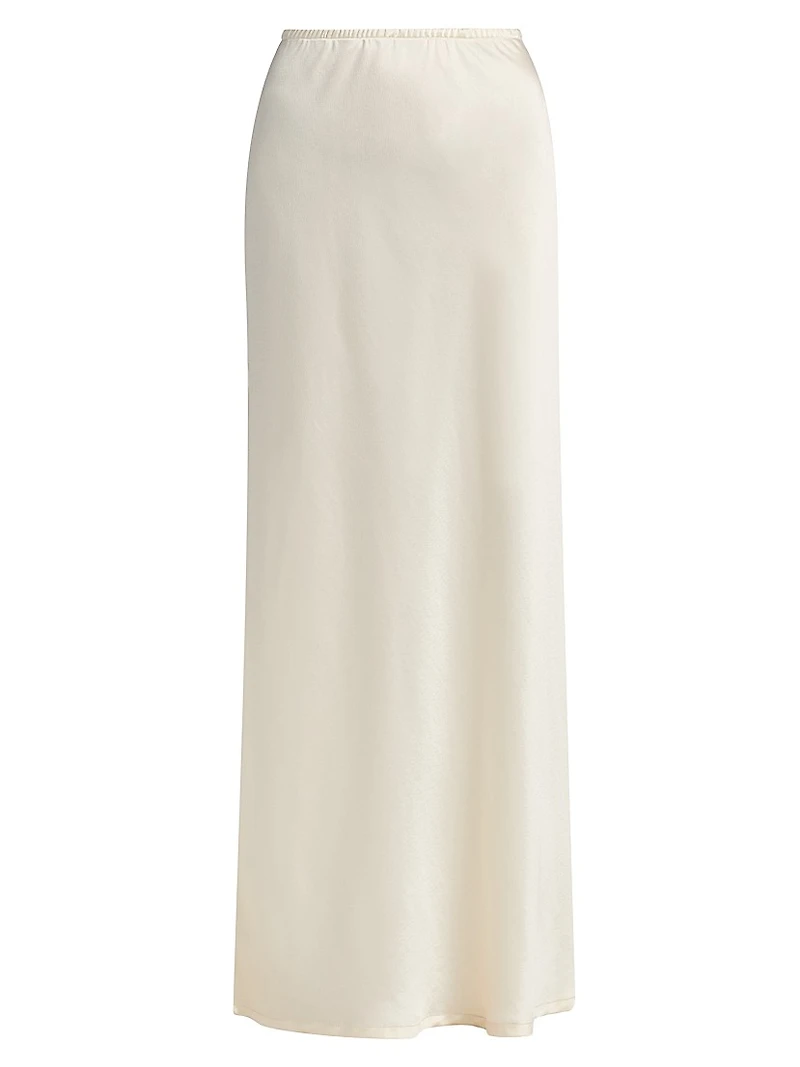 Barb Satin Bias Maxi Skirt